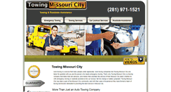 Desktop Screenshot of missouricitytow.com